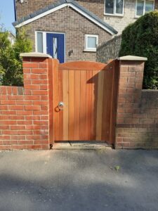 Varnished Hardwood Gate